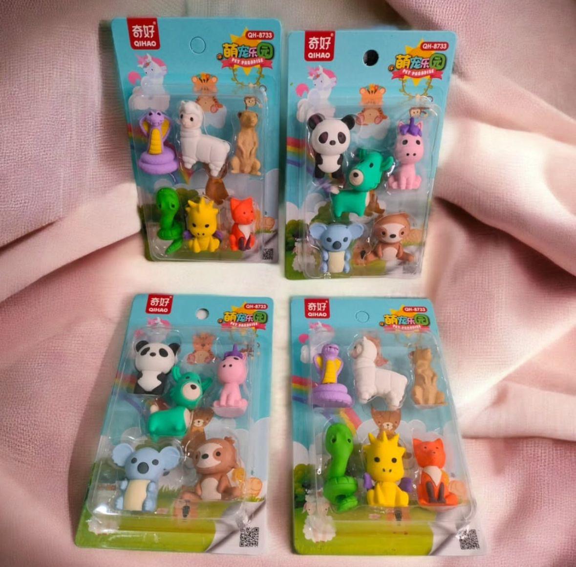 QIHAO Erasers for Students Theme Stationery (Pack of 1)