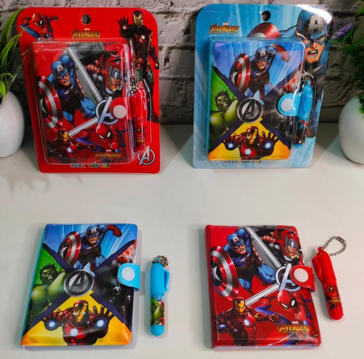 Diary with pen theme superhero (Pack of 1)