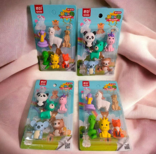 QIHAO Erasers for Students Theme Stationery (Pack of 1)