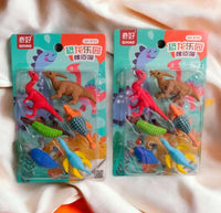 QIHAO Erasers for Students Animal Theme Stationery (Pack of 1)