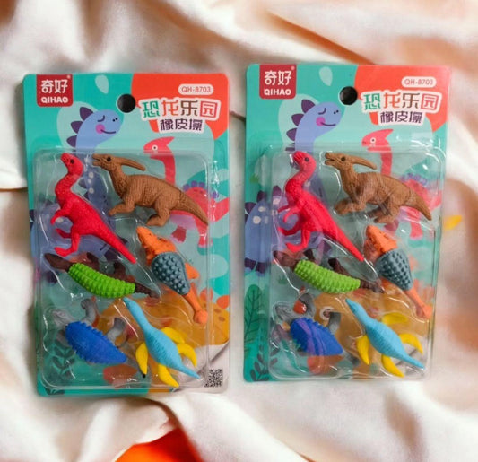 QIHAO Erasers for Students Animal Theme Stationery (Pack of 1)