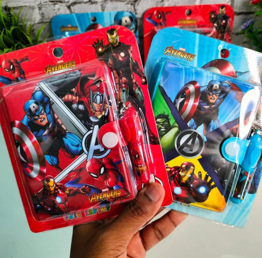 Diary with pen theme superhero (Pack of 1)